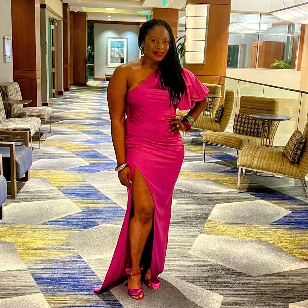 Sexy one shoulder gown